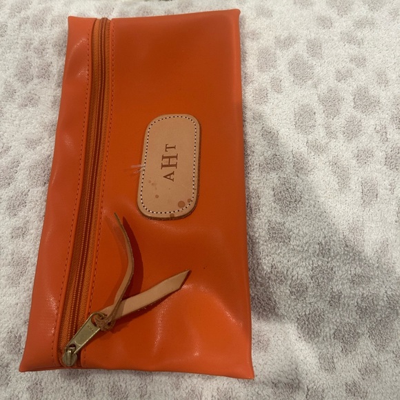 Jon Hart Design Large Pouch/ Pencil Bag Burnt Orange - Picture 2 of 4